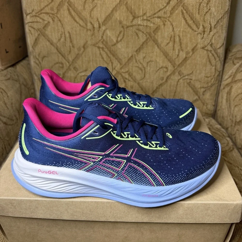 ASICS Gel-Cumulus 26 Blue Expanse Pink Rave 1012B738-400 Women's Size 12 Running